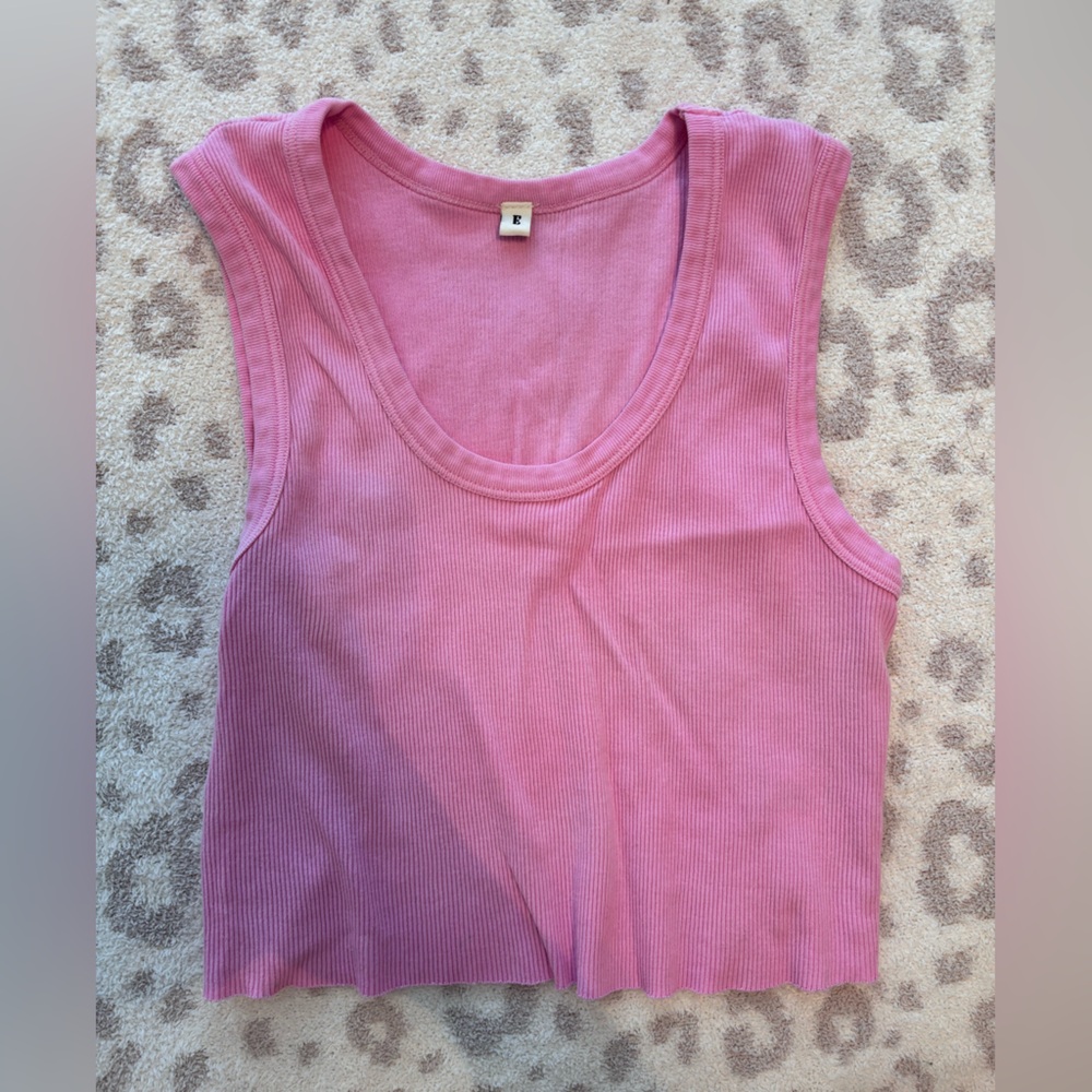 Elwood cropped tank in Vintage Pink